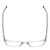 Top View of Ernest Hemingway H4854 Unisex Cateye Eyeglasses in Crystal Patterned Silver 51mm