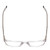 Top View of Ernest Hemingway H4854 Designer Reading Eye Glasses with Custom Cut Powered Lenses in Clear Crystal Patterned Silver Unisex Cateye Full Rim Acetate 51 mm