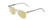 Profile View of Ernest Hemingway H4854 Designer Polarized Reading Sunglasses with Custom Cut Powered Sun Flower Yellow Lenses in Clear Crystal Patterned Silver Unisex Cateye Full Rim Acetate 54 mm