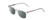 Profile View of Ernest Hemingway H4854 Designer Polarized Reading Sunglasses with Custom Cut Powered Smoke Grey Lenses in Clear Crystal Patterned Silver Unisex Cateye Full Rim Acetate 54 mm
