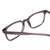 Close Up View of Ernest Hemingway H4854 Designer Single Vision Prescription Rx Eyeglasses in Grey Smoke Crystal  Unisex Cateye Full Rim Acetate 51 mm