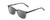 Profile View of Ernest Hemingway H4854 Designer Polarized Sunglasses with Custom Cut Smoke Grey Lenses in Grey Smoke Crystal  Unisex Cateye Full Rim Acetate 51 mm
