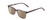 Profile View of Ernest Hemingway H4854 Designer Polarized Sunglasses with Custom Cut Amber Brown Lenses in Grey Smoke Crystal  Unisex Cateye Full Rim Acetate 51 mm