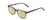 Profile View of Ernest Hemingway H4854 Designer Polarized Reading Sunglasses with Custom Cut Powered Sun Flower Yellow Lenses in Grey Smoke Crystal  Unisex Cateye Full Rim Acetate 51 mm