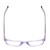 Top View of Ernest Hemingway H4854 Designer Progressive Lens Prescription Rx Eyeglasses in Lilac Purple Crystal Patterned Silver Ladies Cateye Full Rim Acetate 51 mm