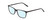 Profile View of Ernest Hemingway H4848 Designer Blue Light Blocking Eyeglasses in Matte/Gloss Black Unisex Cateye Full Rim Acetate 54 mm