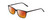 Profile View of Ernest Hemingway H4848 Designer Polarized Sunglasses with Custom Cut Red Mirror Lenses in Matte/Gloss Black Unisex Cateye Full Rim Acetate 54 mm