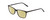 Profile View of Ernest Hemingway H4848 Designer Polarized Reading Sunglasses with Custom Cut Powered Sun Flower Yellow Lenses in Matte/Gloss Black Unisex Cateye Full Rim Acetate 54 mm