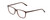 Profile View of Ernest Hemingway H4848 Designer Reading Eye Glasses with Custom Cut Powered Lenses in Matte/Gloss Auburn Brown Unisex Cateye Full Rim Acetate 54 mm