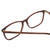 Close Up View of Ernest Hemingway H4848 Designer Reading Eye Glasses with Custom Cut Powered Lenses in Matte/Gloss Auburn Brown Unisex Cateye Full Rim Acetate 54 mm