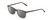 Profile View of Ernest Hemingway H4848 Designer Polarized Sunglasses with Custom Cut Smoke Grey Lenses in Matte/Gloss Auburn Brown Unisex Cateye Full Rim Acetate 54 mm