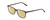 Profile View of Ernest Hemingway H4848 Designer Polarized Reading Sunglasses with Custom Cut Powered Sun Flower Yellow Lenses in Matte/Gloss Auburn Brown Unisex Cateye Full Rim Acetate 54 mm