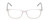 Front View of Ernest Hemingway H4848 Unisex Cateye Eyeglasses Matte/Gloss Crystal Silver 54 mm