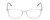 Front View of Ernest Hemingway H4848 Designer Single Vision Prescription Rx Eyeglasses in Matte/Gloss Clear Crystal Silver Unisex Cateye Full Rim Acetate 54 mm