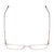 Top View of Ernest Hemingway H4848 Designer Single Vision Prescription Rx Eyeglasses in Matte/Gloss Clear Crystal Silver Unisex Cateye Full Rim Acetate 54 mm