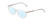 Profile View of Ernest Hemingway H4848 Designer Progressive Lens Blue Light Blocking Eyeglasses in Matte/Gloss Clear Crystal Silver Unisex Cateye Full Rim Acetate 54 mm