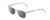 Profile View of Ernest Hemingway H4848 Designer Polarized Sunglasses with Custom Cut Smoke Grey Lenses in Matte/Gloss Clear Crystal Silver Unisex Cateye Full Rim Acetate 54 mm
