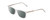 Profile View of Ernest Hemingway H4848 Designer Polarized Reading Sunglasses with Custom Cut Powered Smoke Grey Lenses in Matte/Gloss Clear Crystal Silver Unisex Cateye Full Rim Acetate 54 mm