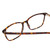 Close Up View of Ernest Hemingway H4849 Designer Single Vision Prescription Rx Eyeglasses in Brown Yellow Auburn Tortoise Havana Unisex Rectangle Full Rim Acetate 53 mm