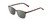 Profile View of Ernest Hemingway H4849 Designer Polarized Sunglasses with Custom Cut Smoke Grey Lenses in Brown Yellow Auburn Tortoise Havana Unisex Rectangle Full Rim Acetate 53 mm