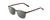 Profile View of Ernest Hemingway H4849 Designer Polarized Reading Sunglasses with Custom Cut Powered Smoke Grey Lenses in Brown Yellow Auburn Tortoise Havana Unisex Rectangle Full Rim Acetate 53 mm