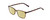 Profile View of Ernest Hemingway H4849 Designer Polarized Reading Sunglasses with Custom Cut Powered Sun Flower Yellow Lenses in Brown Yellow Auburn Tortoise Havana Unisex Rectangle Full Rim Acetate 53 mm