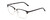 Profile View of Ernest Hemingway H4850 Designer Reading Eye Glasses with Custom Cut Powered Lenses in Gloss Black Silver Unisex Cateye Full Rim Acetate 58 mm