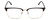 Front View of Ernest Hemingway H4850 Designer Bi-Focal Prescription Rx Eyeglasses in Gloss Black Silver Unisex Cateye Full Rim Acetate 58 mm