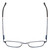 Top View of Ernest Hemingway H4844 Designer Single Vision Prescription Rx Eyeglasses in Satin Navy Blue Silver Unisex Rectangle Full Rim Stainless Steel 52 mm