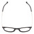 Top View of Ernest Hemingway H4845 Unisex Round Designer Eyeglasses Matte Black Silver 48 mm