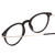 Close Up View of Ernest Hemingway H4845 Designer Single Vision Prescription Rx Eyeglasses in Matte Black Silver Unisex Round Full Rim Acetate 48 mm