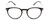 Front View of Ernest Hemingway H4845 Designer Progressive Lens Prescription Rx Eyeglasses in Matte Black Silver Unisex Round Full Rim Acetate 48 mm
