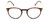 Front View of Ernest Hemingway H4845 Designer Progressive Lens Prescription Rx Eyeglasses in Matte Brown Auburn Tortoise Havana Gold Unisex Round Full Rim Acetate 48 mm