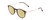 Profile View of Ernest Hemingway H4845 Designer Polarized Reading Sunglasses with Custom Cut Powered Sun Flower Yellow Lenses in Matte Brown Auburn Tortoise Havana Gold Unisex Round Full Rim Acetate 48 mm
