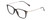 Profile View of Ernest Hemingway H4846 Designer Single Vision Prescription Rx Eyeglasses in Matte Black Grey Silver Unisex Cateye Full Rim Acetate 53 mm