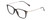 Profile View of Ernest Hemingway H4846 Designer Bi-Focal Prescription Rx Eyeglasses in Matte Black Grey Silver Unisex Cateye Full Rim Acetate 53 mm