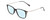 Profile View of Ernest Hemingway H4846 Designer Progressive Lens Blue Light Blocking Eyeglasses in Matte Black Grey Silver Unisex Cateye Full Rim Acetate 53 mm