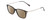 Profile View of Ernest Hemingway H4846 Designer Polarized Sunglasses with Custom Cut Amber Brown Lenses in Matte Black Grey Silver Unisex Cateye Full Rim Acetate 53 mm