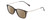 Profile View of Ernest Hemingway H4846 Designer Polarized Reading Sunglasses with Custom Cut Powered Amber Brown Lenses in Matte Black Grey Silver Unisex Cateye Full Rim Acetate 53 mm