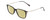 Profile View of Ernest Hemingway H4846 Designer Polarized Reading Sunglasses with Custom Cut Powered Sun Flower Yellow Lenses in Matte Black Grey Silver Unisex Cateye Full Rim Acetate 53 mm
