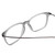 Close Up View of Ernest Hemingway H4846 Designer Bi-Focal Prescription Rx Eyeglasses in Matte Grey Crystal Black Metal Unisex Cateye Full Rim Acetate 53 mm