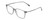 Profile View of Ernest Hemingway H4846 Designer Blue Light Blocking Eyeglasses in Matte Grey Crystal Black Metal Unisex Cateye Full Rim Acetate 53 mm