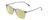 Profile View of Ernest Hemingway H4846 Designer Polarized Reading Sunglasses with Custom Cut Powered Sun Flower Yellow Lenses in Matte Grey Crystal Black Metal Unisex Cateye Full Rim Acetate 53 mm