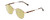 Profile View of Ernest Hemingway H4841 Designer Polarized Reading Sunglasses with Custom Cut Powered Sun Flower Yellow Lenses in Gold Brown Yellow Tortoise Havana Unisex Round Full Rim Stainless Steel 50 mm
