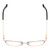 Top View of Ernest Hemingway H4842 Unisex Cateye Semi-Rimless Eyeglasses in Black Gold  52mm