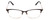 Front View of Ernest Hemingway H4842 Designer Reading Eye Glasses with Custom Cut Powered Lenses in Satin Metallic Black Gold  Unisex Cateye Full Rim Stainless Steel 52 mm