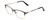 Profile View of Ernest Hemingway H4842 Designer Blue Light Blocking Eyeglasses in Satin Metallic Black Gold  Unisex Cateye Full Rim Stainless Steel 52 mm