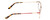 Side View of Ernest Hemingway H4842 Designer Progressive Lens Blue Light Blocking Eyeglasses in Satin Metallic Red Gold Unisex Cateye Full Rim Stainless Steel 52 mm