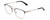 Profile View of Ernest Hemingway H4843 Designer Reading Eye Glasses with Custom Cut Powered Lenses in Satin Metallic Black Silver Unisex Aviator Full Rim Stainless Steel 53 mm