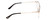 Side View of Ernest Hemingway H4843 Designer Blue Light Blocking Eyeglasses in Satin Metallic Black Silver Unisex Aviator Full Rim Stainless Steel 53 mm